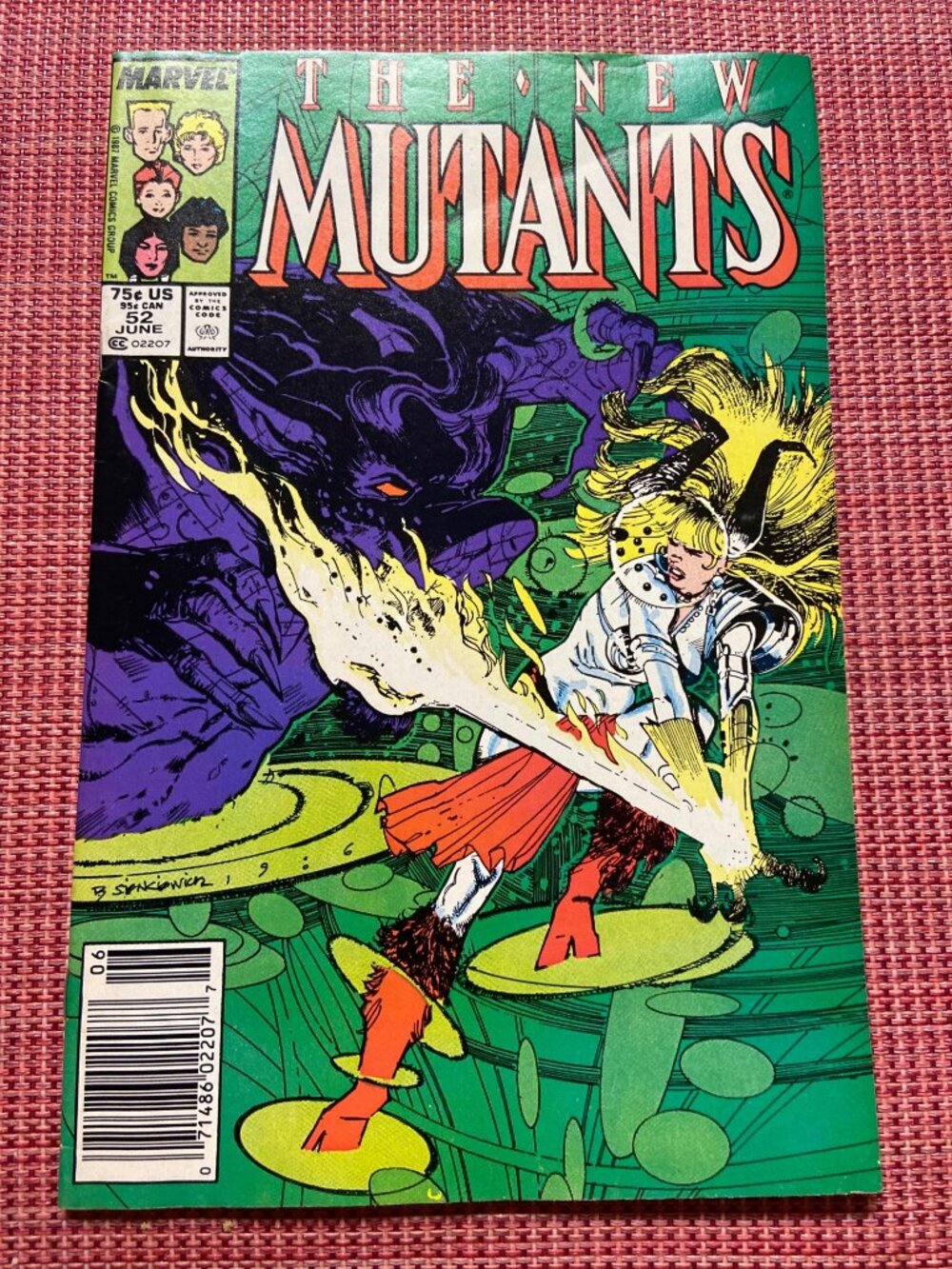New Mutants #52 (1987) Marvel Comic Bill Sienkiewicz VF/X-Men Key Issue